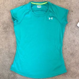 Turquoise Under Armor Workout Shirt